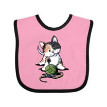 Inktastic Calico Kitten For Darks Boys or Girls Baby Bib