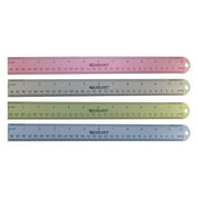 Westcott 12" Aluminum Ruler with Cork Back, Assorted Colors