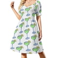 thumbnail image 2 of Vestido clásico Margarita de manga corta Vestido de mujer Vestido de verano para mujer, 2 of 7