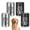 2 Silver + 2 Black, variant on Austok 4 Pack Mini Cremation Urn for Human Ashes with Tree of Life Design Small Decorative Memorial Funeral Urn for Pet Ashes Male Female Dad Mom,1.77 x 1.77 x 2.76 in