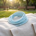 thumbnail image 5 of INSPIRE CHIC Round Rope Shoe Strings Three-Color Checkered Shoe Laces for Boots 2 Pairs Light Blue 140cm/55.1", 5 of 6