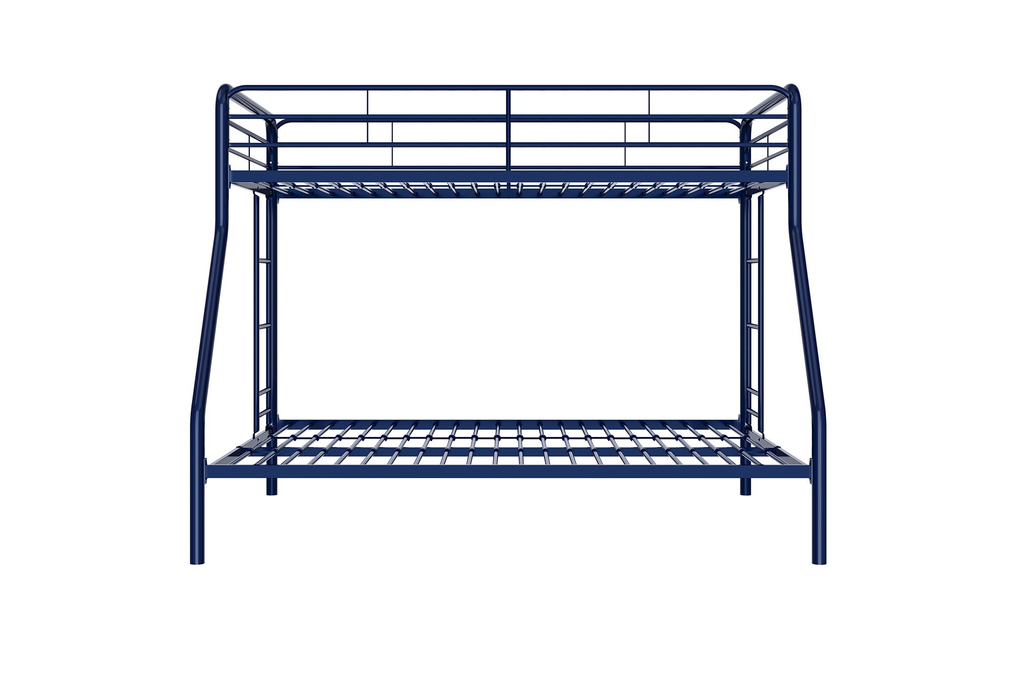 DHP Dusty Twin over Full Metal Bunk Bed with Secured Ladders, Blue - image 5 of 20