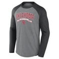 thumbnail image 2 of Men's Fanatics Gray Oklahoma Sooners Banner Year Tri-Blend Raglan Long Sleeve T-Shirt, 2 of 3