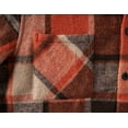 thumbnail image 4 of COOFANDY Men's Flannel Plaid Shacket - Casual Button Down, Long Sleeve Fleece Shirt Jacket with Pockets, 4 of 6