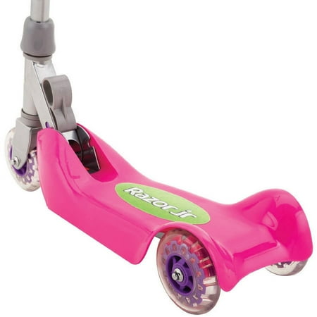 Razor Jr. Authentic 3, Wheel Folding Kiddie Kick Scooter, Pink