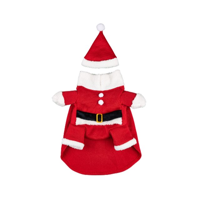 Greeniant Invierno frío Navidad Mascotas Ropa Engrosada Cómodo Traje de Papá Noel Ropa de dibujos animados para el hogar Interior Exterior Xl Type2 NO2