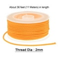 thumbnail image 2 of Nylon Thread Twine Beading Cord 2mm Extra-Strong Braided Nylon Crafting String 11M/36 Feet, Orange, 2 of 7