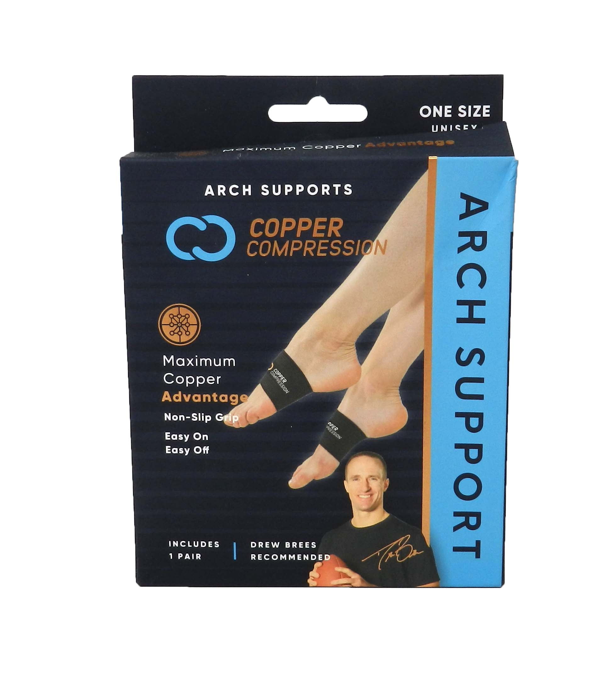 Copper Compression Arch Support One Size Unisex