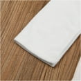 thumbnail image 6 of inlzdz Kids Boys Girls Thermal Underwear Turtleneck T-Shirts Long Sleeve Base Layer Tops White 110, 6 of 7