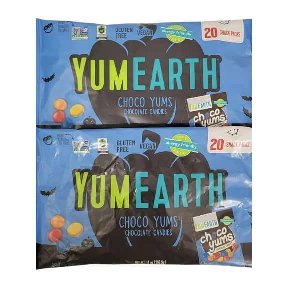 Halloween YumEarth Choco Yums Chocolate Candies 14 oz Bag - Pack of 2