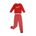 thumbnail image 3 of Kmbangi Parent-Child Xmas Nightclothes Round Neck Tops Tree Jogger Trousers, 3 of 9