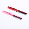 thumbnail image 1 of 2 cepillos de pelo plegables pequeños, cepillo de viaje, cepillo de cabeza de masaje y peine de dientes finos, cepillo para trenzar bebé, peine de bolsillo para niños y adultos, 2 colores, 1 of 5
