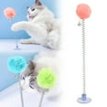 thumbnail image 2 of BINGLI Spring Cat Teaser Wand with Feather Plush Bar - 360° Flexible Interactive Cat Toy for Indoor Kittens, Durable Fishing Rod Design with Replaceable Bouncing Tail, 2 of 7