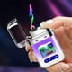 thumbnail image 1 of Creatives Personality Transparent Cool Double Arcs Gradient Colour Lighter Outdoor Windproof Lighter, 1 of 6