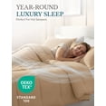 thumbnail image 5 of King Size Comforter Set - Goose Down Alternative – Washed Ultra-Soft - Premium All Season Warmth Bedding Set (King, Beige), 5 of 9
