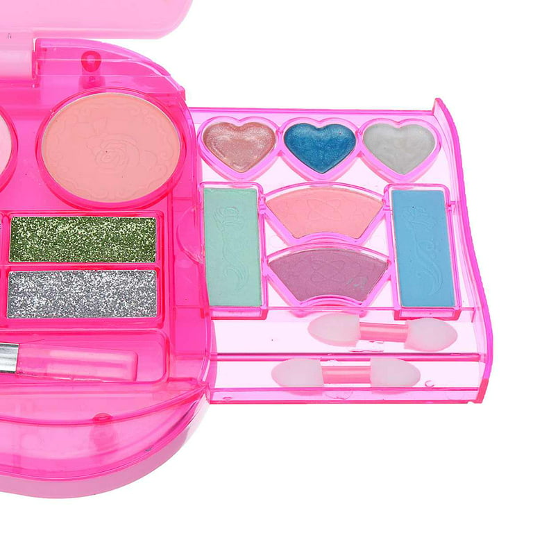 Kids Makeup Kit for Girl Washable Makeup Kit, Fold Out Makeup Palette with  Mirror, Make Up Toy Cosmetic Kit Gifts for Girls – Safety Tested- Non  Toxic, Pink –  – Toys