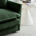 thumbnail image 6 of Modern 2-Piece Upholstered Sofa Set, 1+3 Seat Green Chenille, 220×80×75cm, 6 of 19