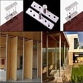 thumbnail image 5 of 2 bisagras de pivote de eje central de puerta oculta de rotación de acero inoxidable, bisagra de puerta giratoria oculta resistente con tornillos de fijación (3 x 0,7 pulgadas), 5 of 5