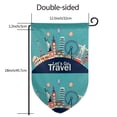 thumbnail image 7 of Wukai Let's go Travel Print Garden Flag 12.5x18 Inch Double Sided Sun-resistant Rain-resistant, Wrinkle-resistant Colorfast(Only Flag), 7 of 7