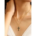 thumbnail image 3 of U7 Mother's Day Gifts for Women 14K Gold Plated Letter Pendant with Sparkle Cubic Zirconia Tiny Heart Letter Initial H Necklace Choker, 3 of 8