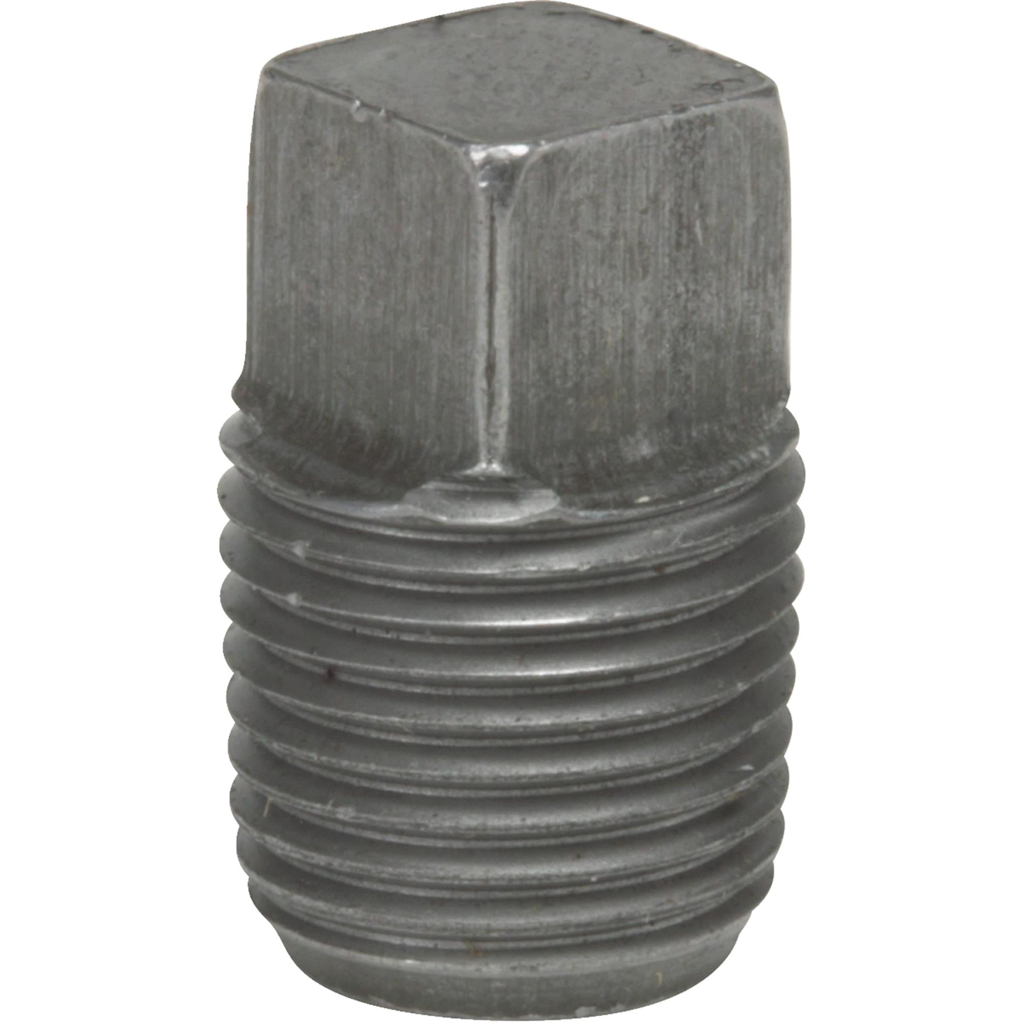 Malleable Iron Pipe Fitting Anvil 8700159406 Black Finish Square Head Plug 1-1//4 NPT Male