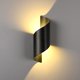 thumbnail image 1 of Aplique de pared 10W blanco cálido, lámpara de pared moderna interior/exterior, iluminación de pared LED, 3000K aplique de pared exterior IP65 para jardín, sala de estar, baño, dormitorio, negro JFHHH pequeña, 1 of 5