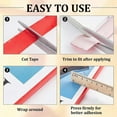 thumbnail image 4 of 3/4 Inch x 65.6ft Bookbinding Repair Tape Red Fabric Tape Adhesive Duct Tape Safe Cloth Library Book Seam Sealing Craft Tape for Bookbinders Hinging S, 4 of 5