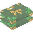 thumbnail image 2 of Dreamtimes St. Patrick's Day Cotton Hand Towel Super Soft and High Absorbent Bath Towel Fast Drying Hand Towel for Home Bathroom Gym Hotel Yoga (2 Pack),16 x 28 inch, 2 of 7