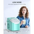 thumbnail image 5 of Havato Ice Makers Countertop with Handle, 26.5 Lbs / 24 H, 8 Cubes in 6 Mins, Portable Ice Machine with Self-Cleaning, Perfect for Home Kitchen (Green), 5 of 8