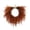 A-19069VV, variant on Thanksgiving Maple Leaf Fabric Wreath, 17.71" Ruffled Door Wreath with Vibrant Orange Autumn Leaves (D)