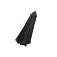 thumbnail image 3 of Fabric Parasol Canopy Cover Garden Umbrella Covers 2 meter 6 Rib Black, 3 of 4