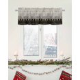 thumbnail image 6 of Valances for Windows, Abstract Grey Honeycomb Geometric Gradient Art Rod Pocket Short Window Valance Curtains Holiday Window Treatment for Kitchen Living Room Bathroom, 54"x18", 6 of 7