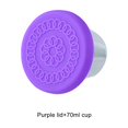thumbnail image 4 of Wide Steel Cup And Practical Sauce Container Kitchen Tool Multi-functional Salad Dressing Seal Well，Convenient And Salad Cups Application Well purple lid, 4 of 9