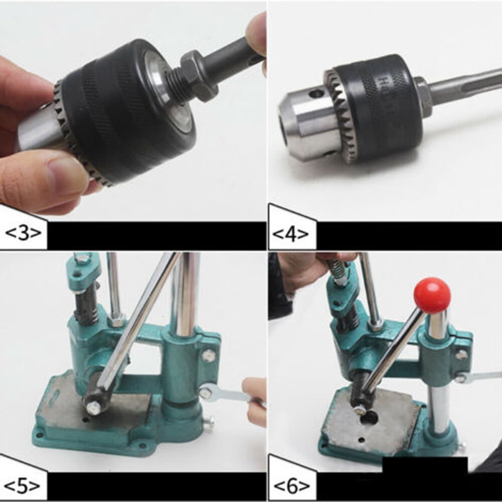 Leather Hole Puncher Hand Punch Machine Manual Embossing Imprinting Adjustable Height Press Tool Punching Force 352.74lbs 4.72*8.46*13.78in for Making Wallets, Handbags, Belts