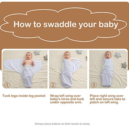 MioRico Premature Baby Swaddle Wraps Help Tiny Babies Sleep Better Baby Essentials for Newborn Adjustable Premature Baby Swaddle Blankets 1.5 Tog Organic Cotton Newborn Swaddles Up to 7 Pounds