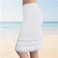 thumbnail image 3 of Half Slips for Women Elastic Waist Lace Hem Knee Length Underskirt Dress Extender, 3 of 6