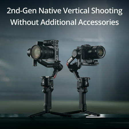 DJI - RS 4 3-Axis Gimbal Stabilizer for Cameras - Black
