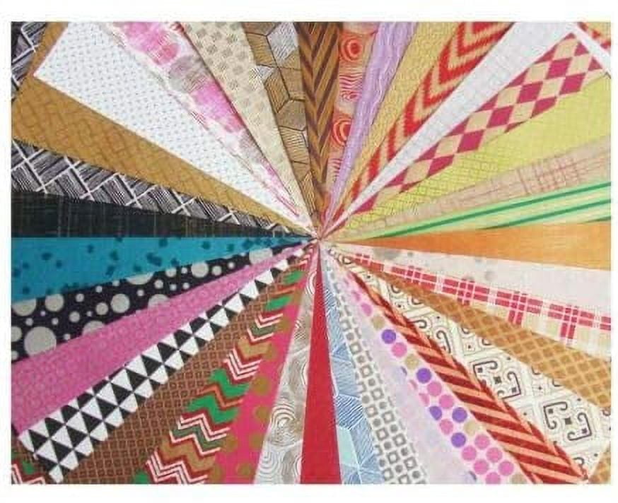 Paperhues Geometric Pattern Handmade Scrapbook Paper 8.5x11" Pad, 36 Sheets