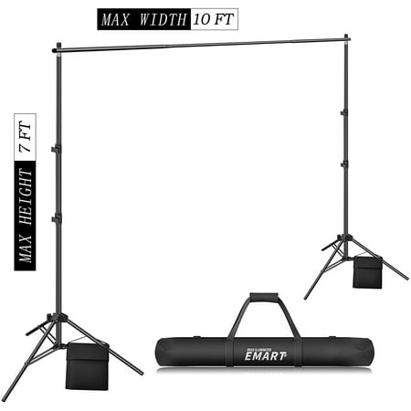 EMART 背景スタンド 撮影スタンド 200x300cm 幅、高さ調節可能 背景布/グリーンバック 生放送、web会議、ビデオ通信、動画な