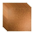 thumbnail image 1 of FASÄDE Diamond Plate Decorative Vinyl 2ft x 2ft Lay in Ceiling Panel in Antique Bronze (5 Pack), 1 of 5
