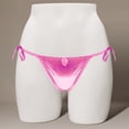 thumbnail image 2 of Ruimatai Women's Sexy Lingerie Thong Underwear Low Waist Tie Dazzling Color T-back Panties Comfortable Soft Breathable for Daily Wear & Couples, 2 of 4