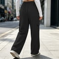 thumbnail image 6 of ClodeEU Women Elastic High Waist Wide Leg Sweatpants ,Casual Loose Pant with Pcokets ,Women's Plus S, 6 of 9