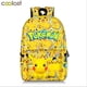 thumbnail image 1 of Baokemeng-Mochila De Pikachu para niños, bolsa de libros con dibujos animados de Anime para estudiantes de escuela primaria y secundaria, reducción de carga, 1 of 4