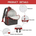 thumbnail image 4 of Minimalist Dinosaur Artistic Backpack with Baby Dino Pattern and Retro Hand-Drawn Watercolor Design, 4 of 4