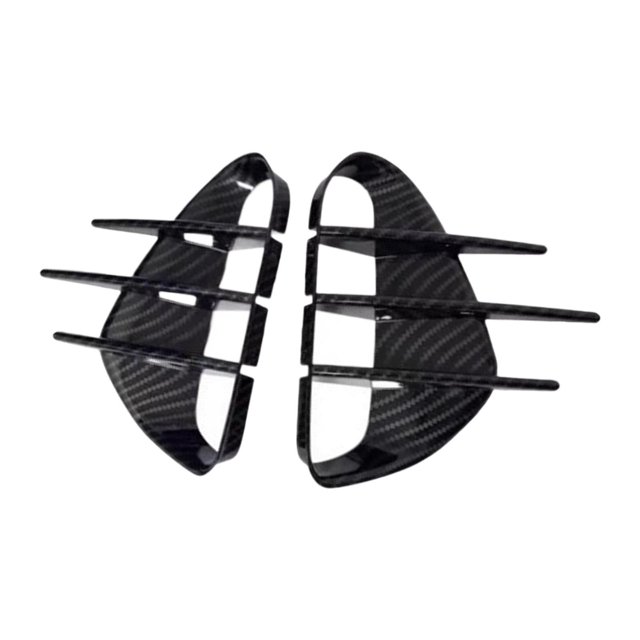 2 piezas de cubierta de ventilación lateral para coche, embellecedor para decoración automotriz, guardabarros delantero, accesorios exteriores, actualización de cubierta de ventilación raya