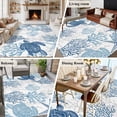 thumbnail image 5 of Non-Slip Rug Pad Rugs Ocean Sea Turtle Blue Coral Rectangle Area Rugs 5x7Ft Soft Carpet Pads for Living Room Kids Room, Sea Starfish Seahorse, 5 of 9