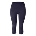 thumbnail image 4 of HXWCHs Junior's Bootcut Yoga Pants 4 Pockets High Waist Tummy Control Pants Navy XXL, 4 of 5