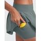 thumbnail image 4 of Falda CRZ YOGA Mini de Cintura Alta con Volantes en Gris Salvia XS, 4 of 5