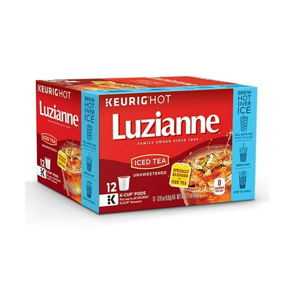 Luzianne Unsweetend Specially Blended For Iced Tea K Cups - 12 Count Boxes - Pack Of 2