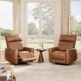 thumbnail image 3 of Towallmark Power Recliner Chair, Swivel Rocker Chair for Adults, Upholstered Fabric Glider Recliner Nursery Chair with USB Ports, Ergonomic High Back Single Sofa Seat for Living Room, 3 of 9